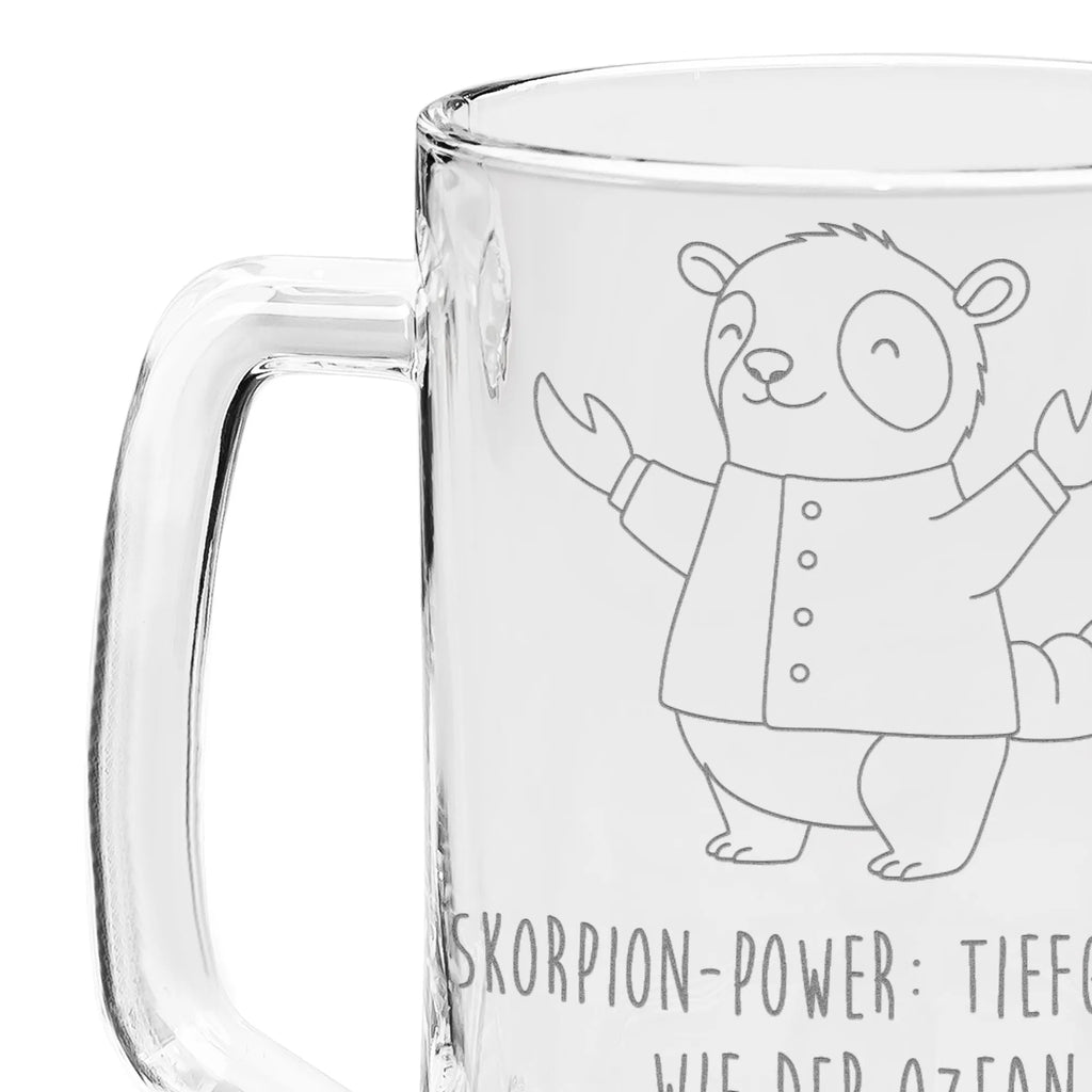 Grawerowany Kufel Piwa Skorpion astrologia Znak zodiaku, gwiazdozbiór, astrologia, ascendent