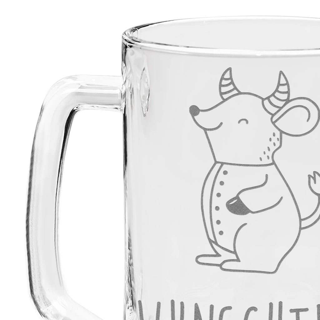 Personalizowany kufel do piwa z grawerem Byk Astrologia Znak zodiaku, gwiazdozbiór, astrologia, ascendent