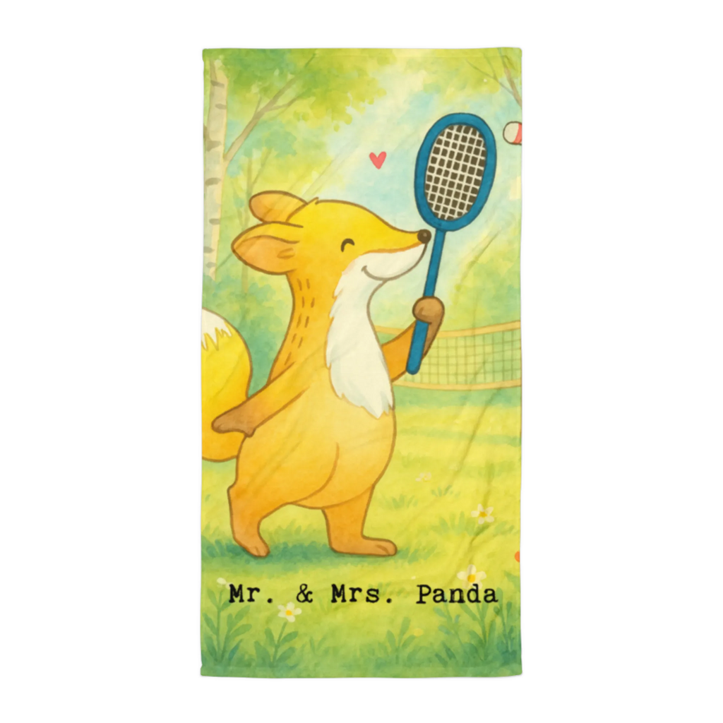 XL ręcznik kąpielowy lis grać w badmintona Design Prezent, Dyscyplina sportowa, Darować, Dziękuję, Dzięki, Wyróżnienie, Wygrana, Sportowiec