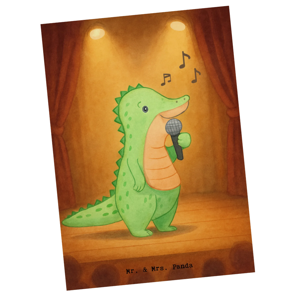 Postkarte Krokodil Singen Design postkarten, Grußkarte, Dankeskarte, Geschenkkarte, Einladungskarte, Postkarte, Karten, kunstkarten, Geburtstagsgrüße, Einladung Geburtstag, Einladungskarten Geburtstag, Ansichtskarten, designkarte, Ansichtskarte, Wanddeko, Geburtstagskarten, motivkarte, Geburtstagskarte, Karte, Einladung, Geschenk, Schenken, Sport, Sportart, Hobby, Danke, Dankeschön, Auszeichnung, Gewinn, Sportler, Singen, Gesang, Hobbysänger, Band, Live Auftritt