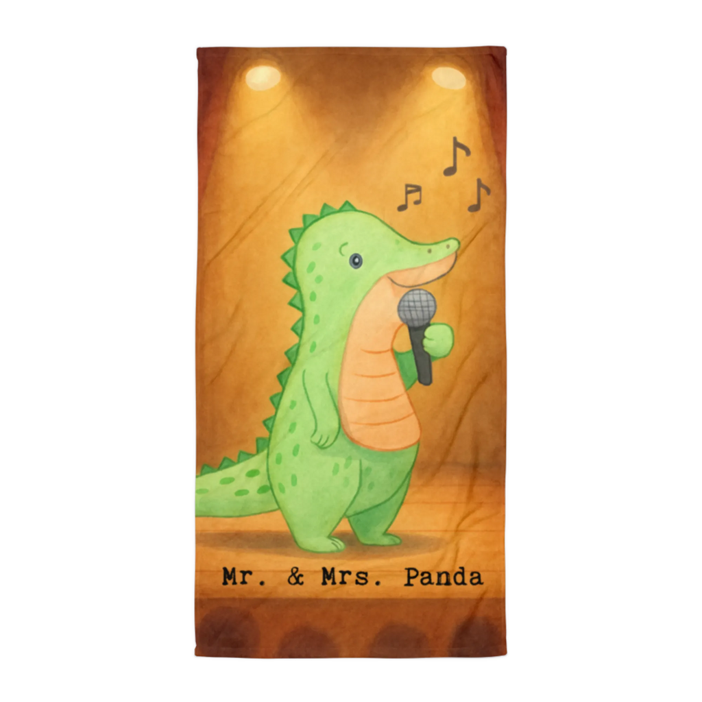 XL bath towel crocodile To sing Design spa towel, luxury bath sheet, extra large swim towel, oversized towel, XL bath towel, large beach towel, Gift, giving, thank you, award, profit, athlete, Singing, vocals, live performance, hobby singers
