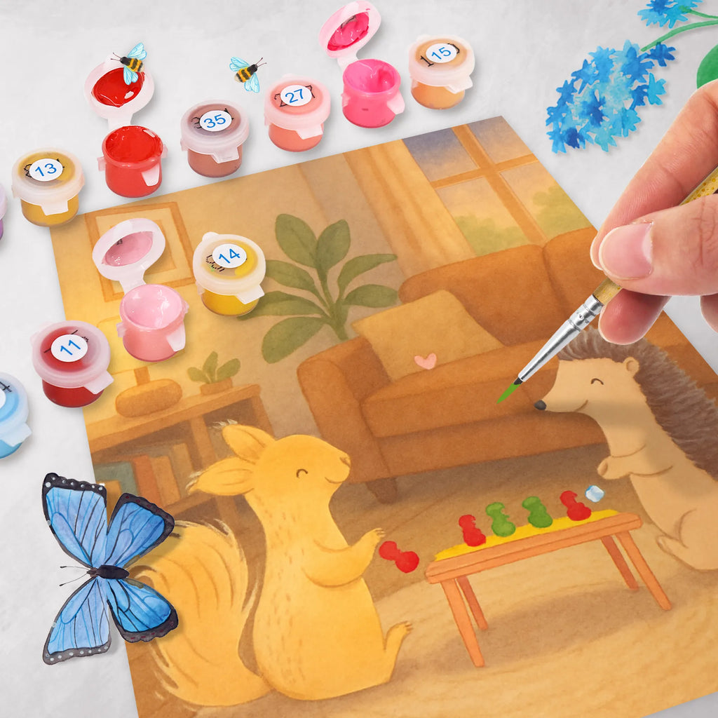 Malowanie według numerów wiewiórka gry towarzyskie Design Prezent, Dyscyplina sportowa, Darować, Dziękuję, Dzięki, Wyróżnienie, Wygrana, Sportowiec