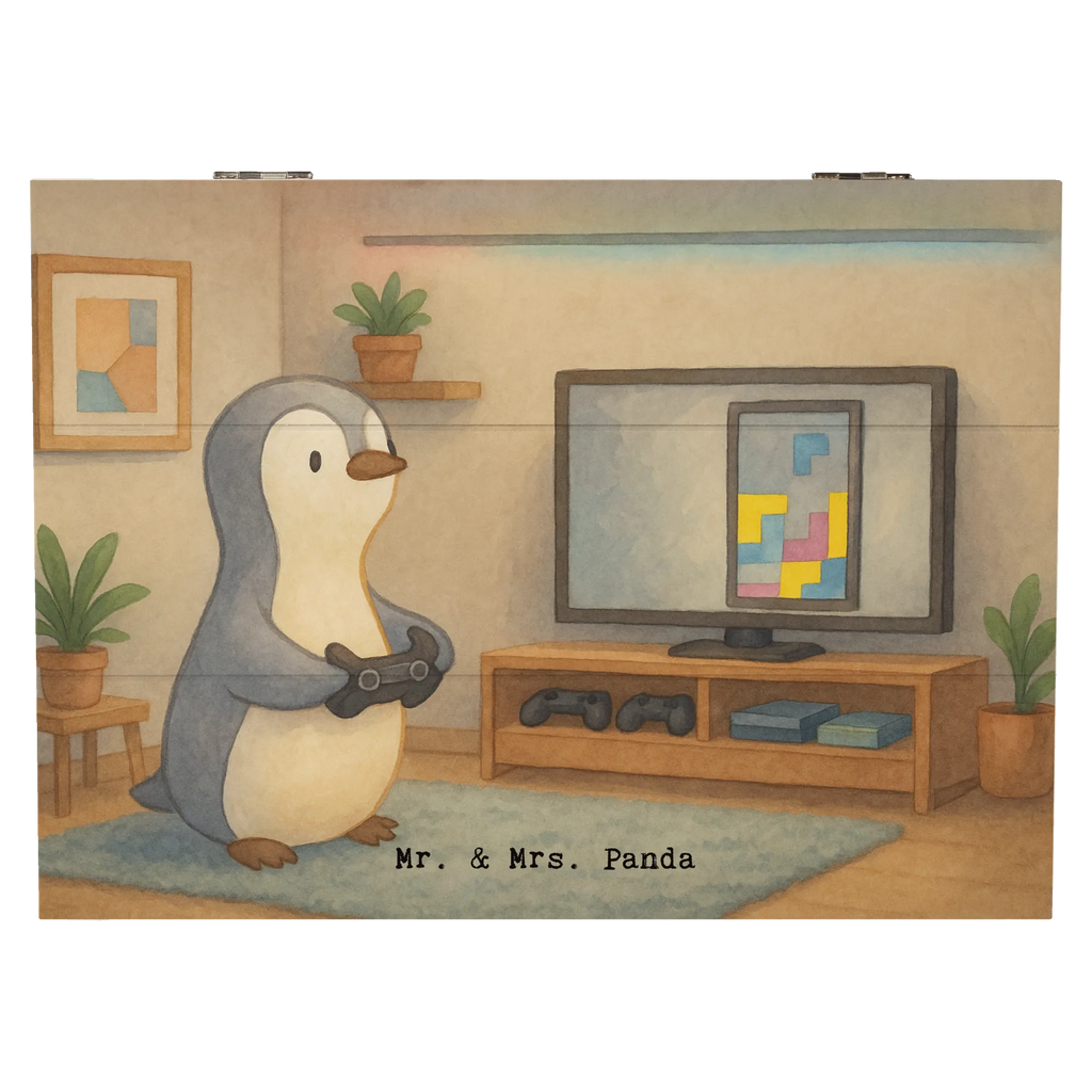 Skrzynia drewniana pingwin grać Design Prezent, Dyscyplina sportowa, Darować, Dziękuję, Dzięki, Wyróżnienie, Wygrana, Sportowiec