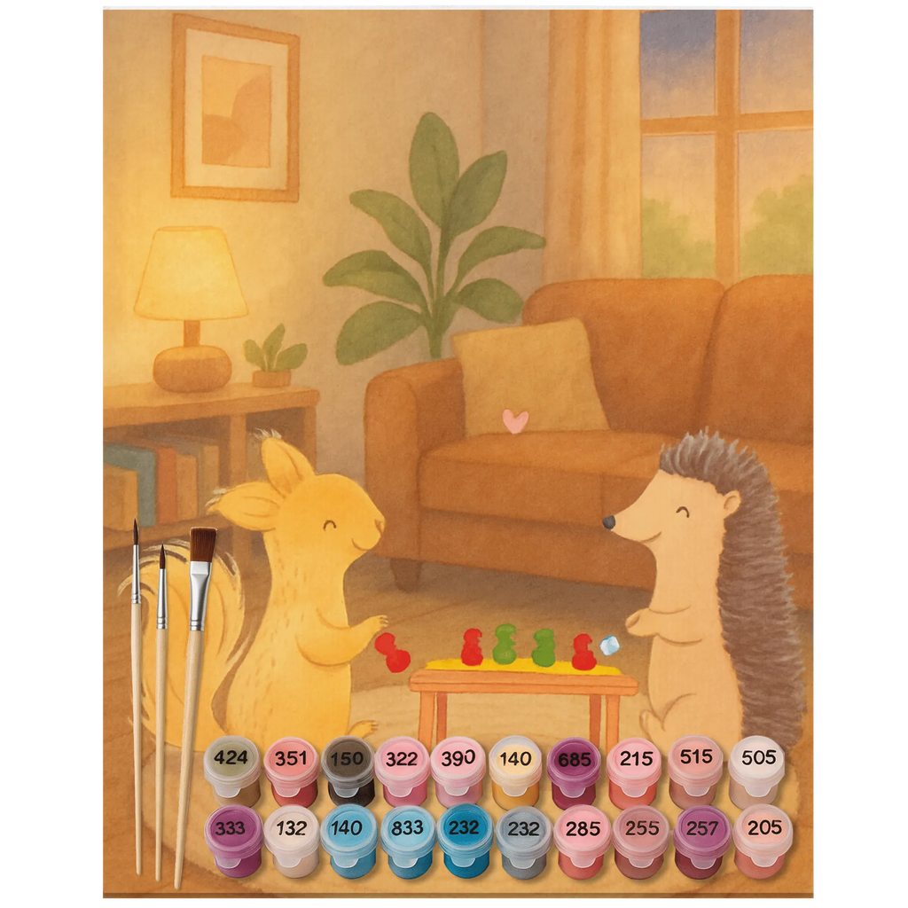 Malowanie według numerów wiewiórka gry towarzyskie Design Prezent, Dyscyplina sportowa, Darować, Dziękuję, Dzięki, Wyróżnienie, Wygrana, Sportowiec