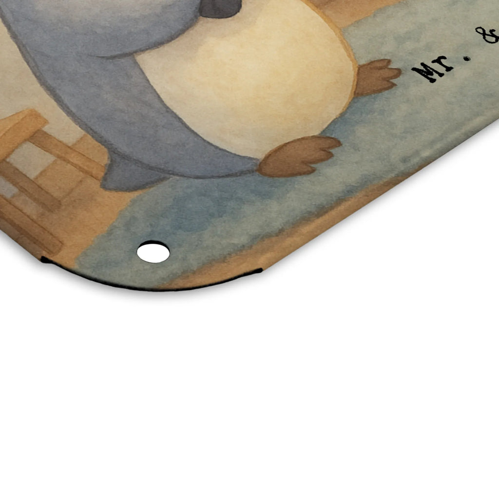 Metalowy szyld pingwin grać Design Prezent, Dyscyplina sportowa, Darować, Dziękuję, Dzięki, Wyróżnienie, Wygrana, Sportowiec