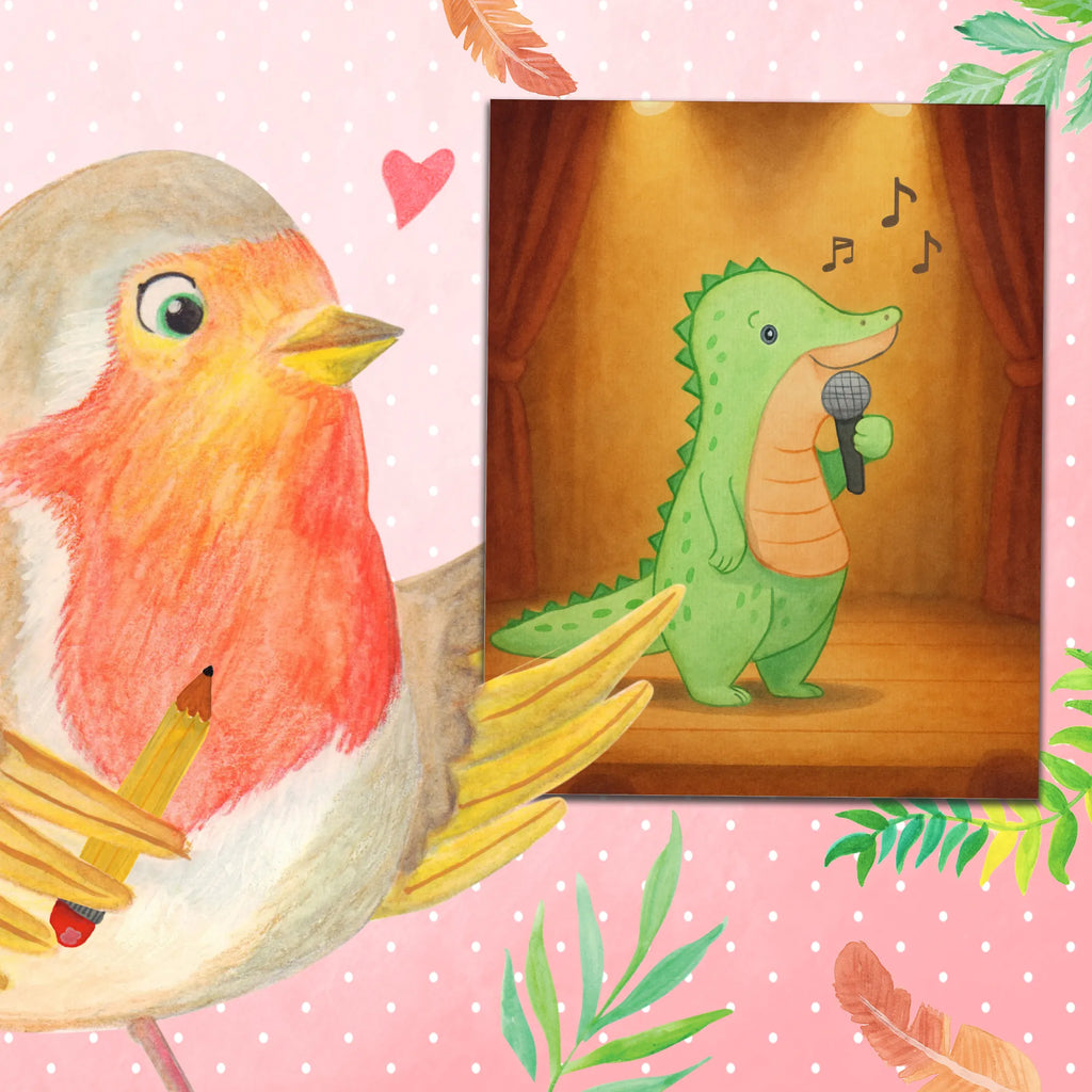 Paint by Numbers crocodile To sing Design Gift, giving, thank you, award, profit, athlete, hobby singers, Singing, vocals, live performance