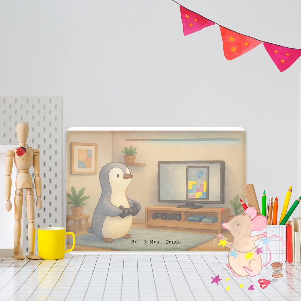 Metalowy szyld pingwin grać Design Prezent, Dyscyplina sportowa, Darować, Dziękuję, Dzięki, Wyróżnienie, Wygrana, Sportowiec