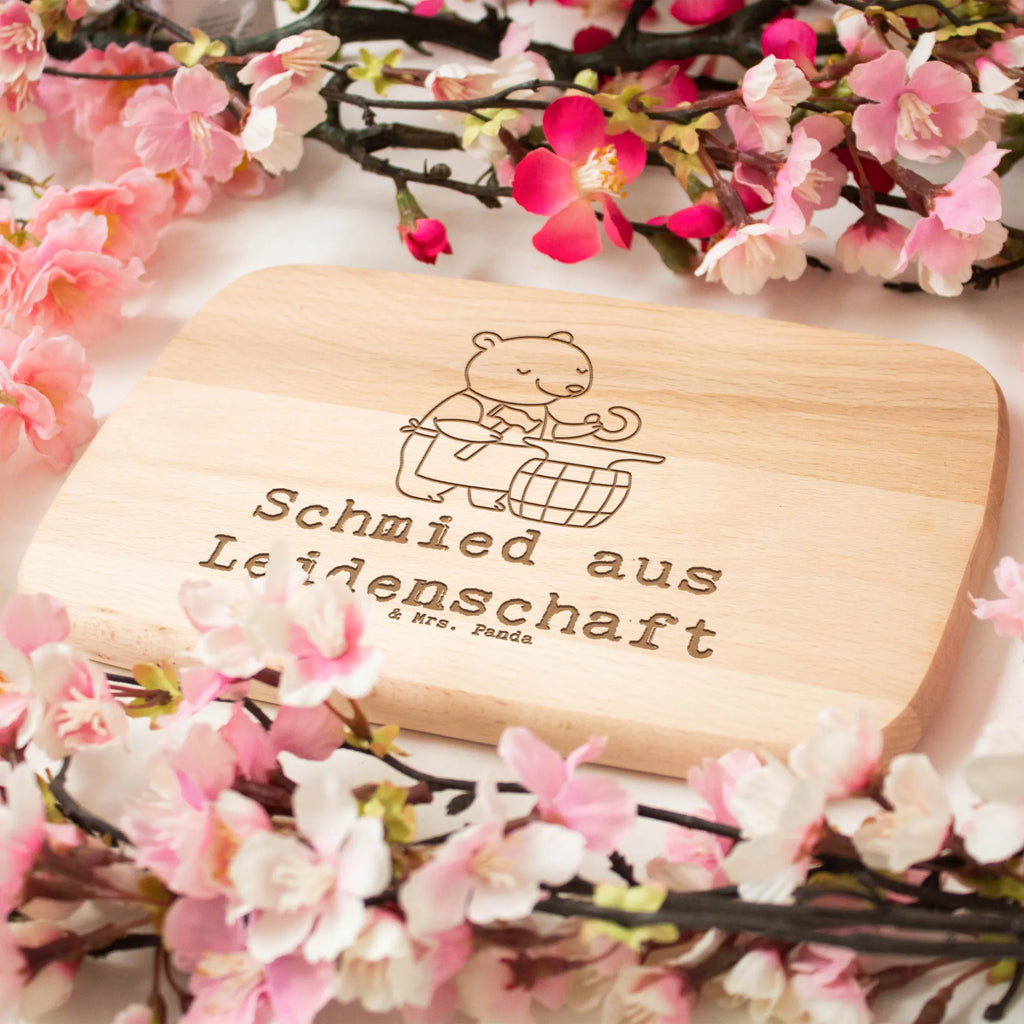 Schneidebrett Schmied Leidenschaft Servierbrett, Küchenbrett, Holzbrett, Hackbrett, Schneidebrett, Brett, Holzbrettchen, Frühstücksbrett, Geschenk, Schenken, Jubiläum, Danke, Dankeschön, Beruf, Ausbildung, Abschied, Rente, Kollege, Kollegin, Arbeitskollege, Mitarbeiter, Firma