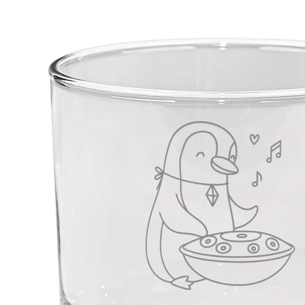 Personalizowana szklanka do ginu Pingwin Handpan Instrumenty, prezenty dla muzyków, miłośników muzyki
