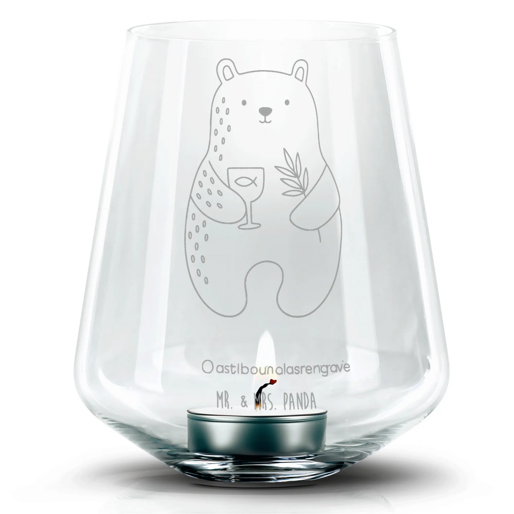 Grawerowany lampion niedźwiedź Bierzmowanie Niedźwiedź, Miś, Pluszowy miś