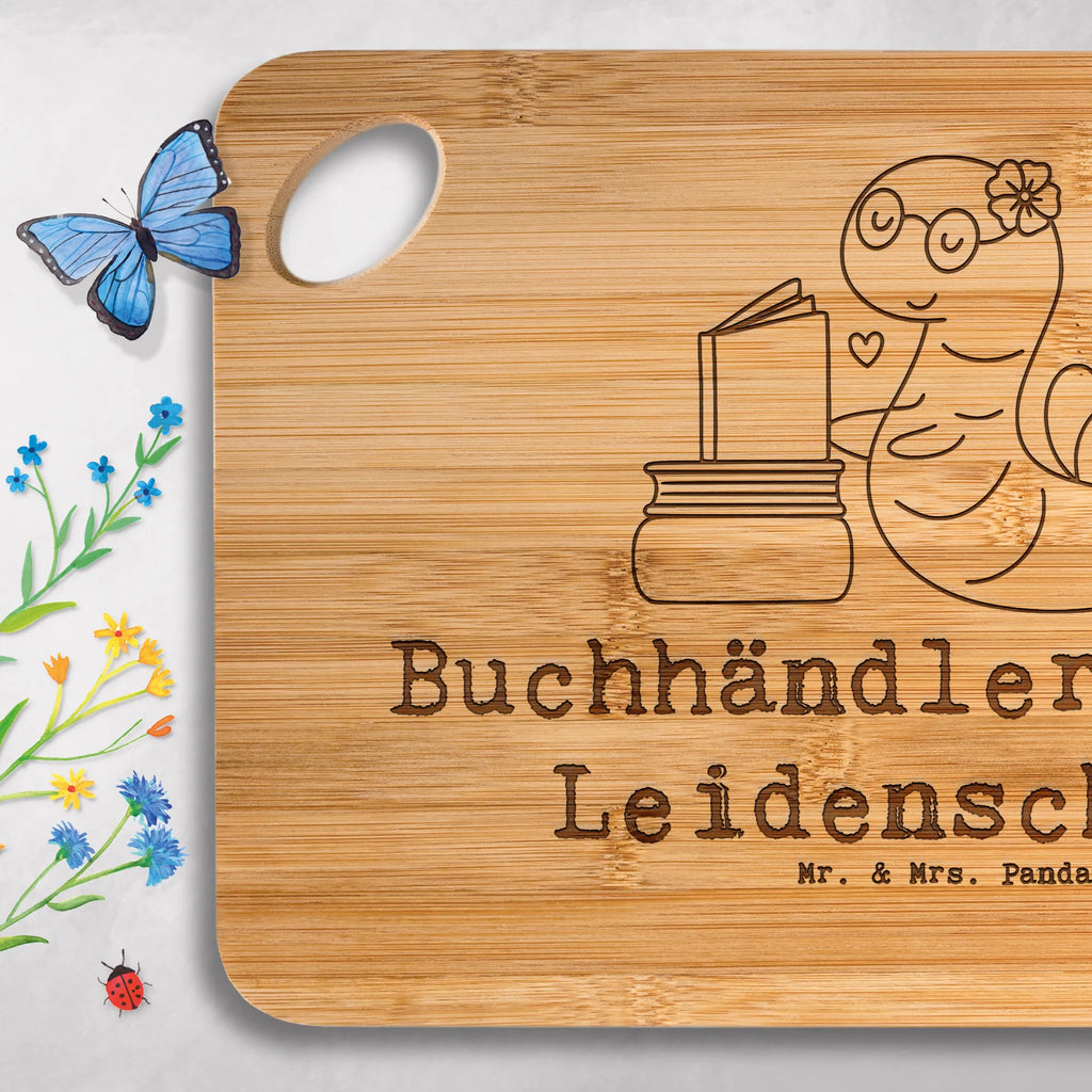 Bamboo chopping board bookseller Passion Board, gift, sayings, gift idea, best, farewell gift, passing exam, anniversary, retirement, promotion, job start, profession