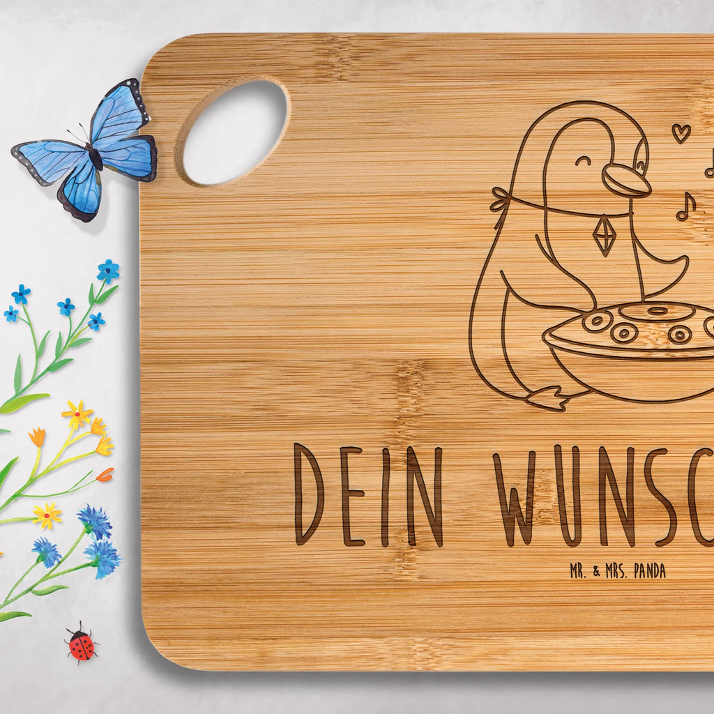 Spersonalizowana deska do krojenia Pingwin Handpan Instrumenty, prezenty dla muzyków, miłośników muzyki