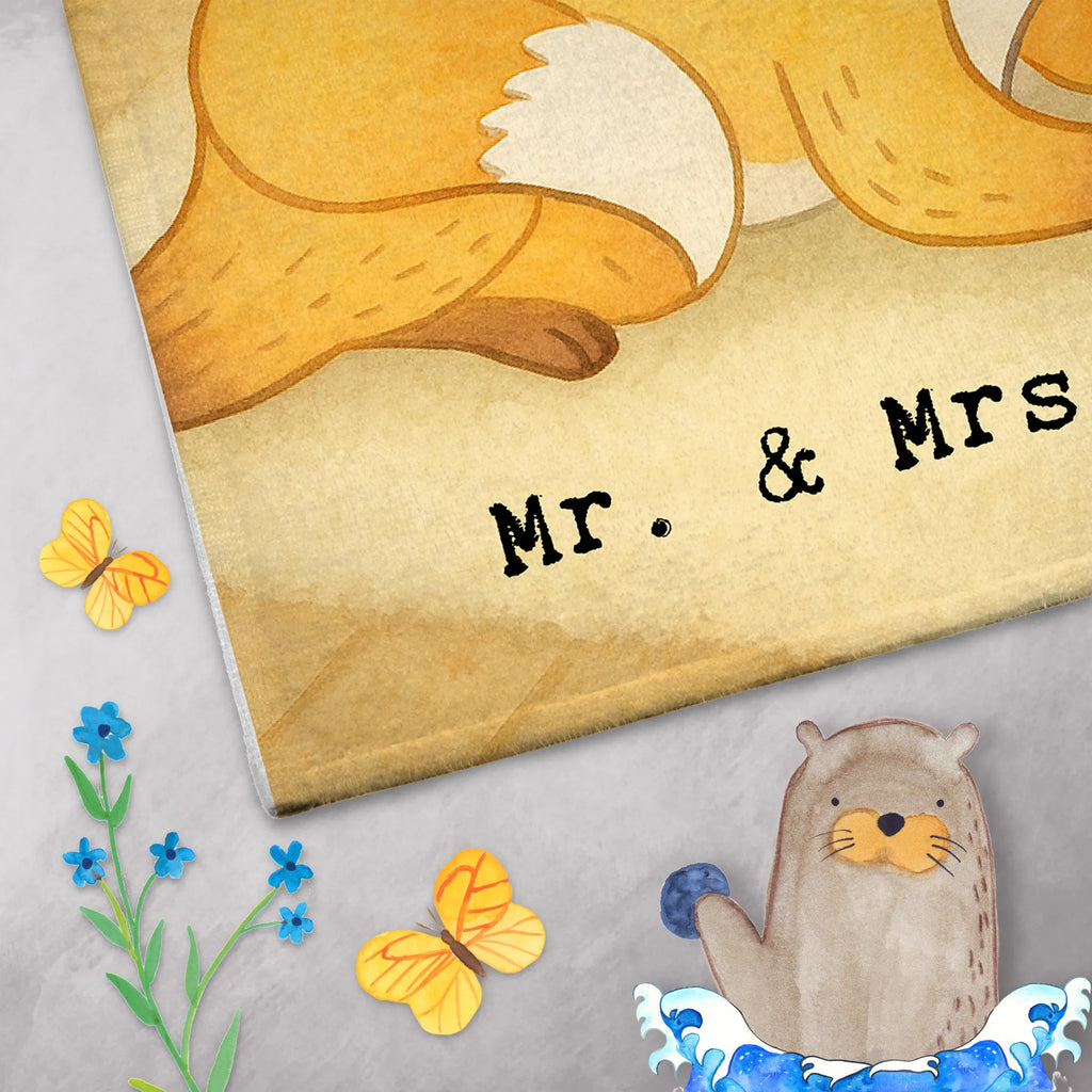 Guest towel Fox To read Design Gift, giving, thank you, award, profit, athlete, read, read books, bookworm