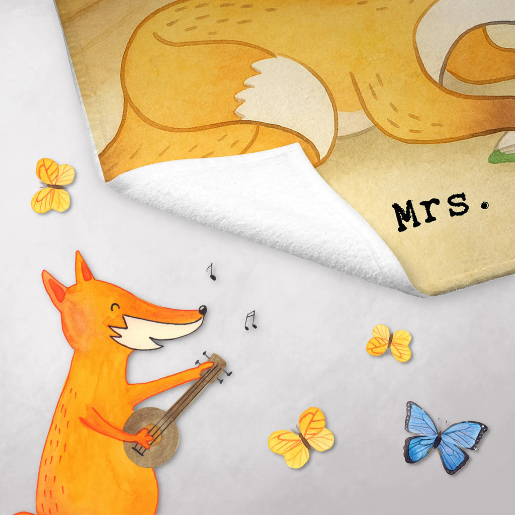 Guest towel Fox To read Design Gift, giving, thank you, award, profit, athlete, read, read books, bookworm