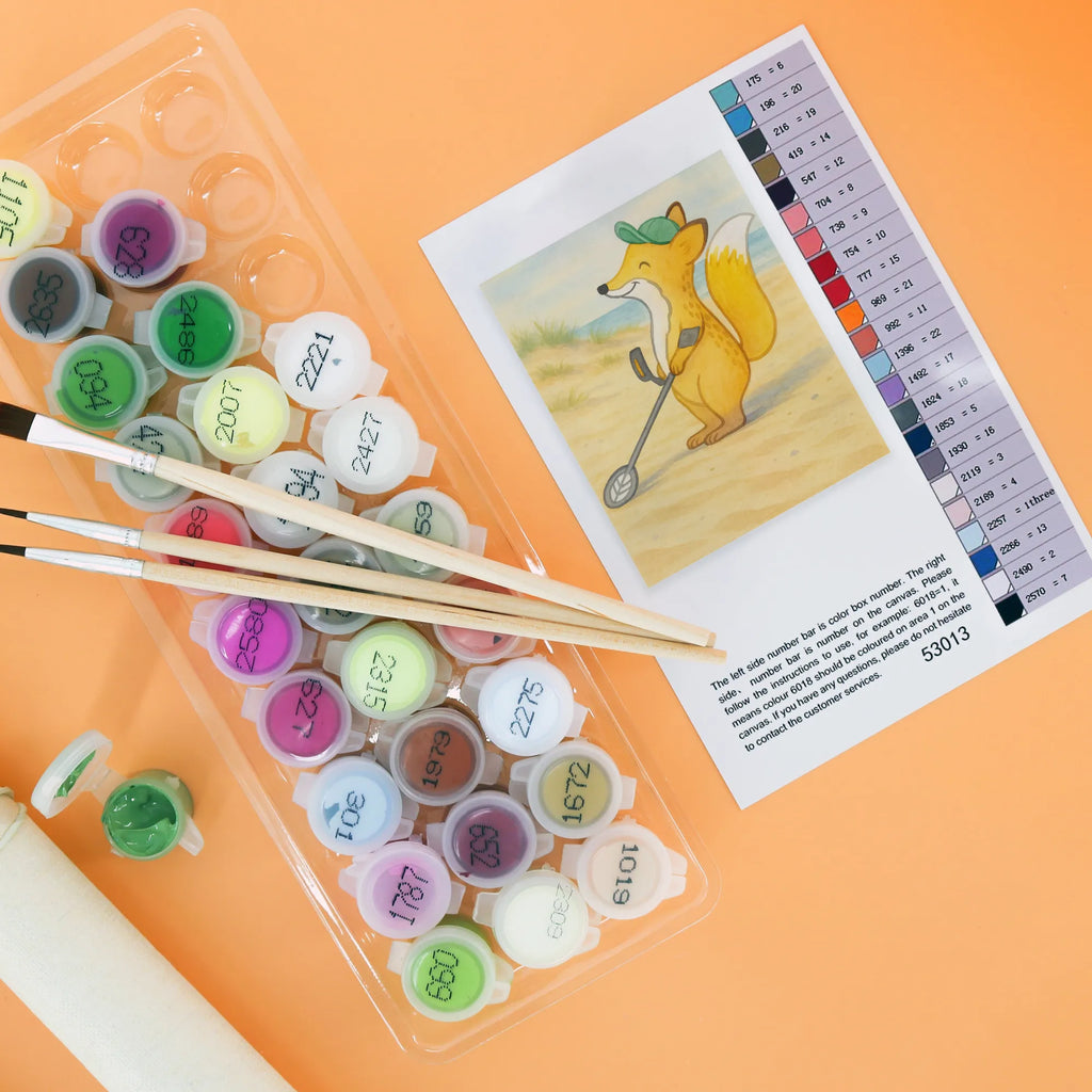 Malowanie według numerów lis detektor metalu Design Prezent, Dyscyplina sportowa, Darować, Dziękuję, Dzięki, Wyróżnienie, Wygrana, Sportowiec