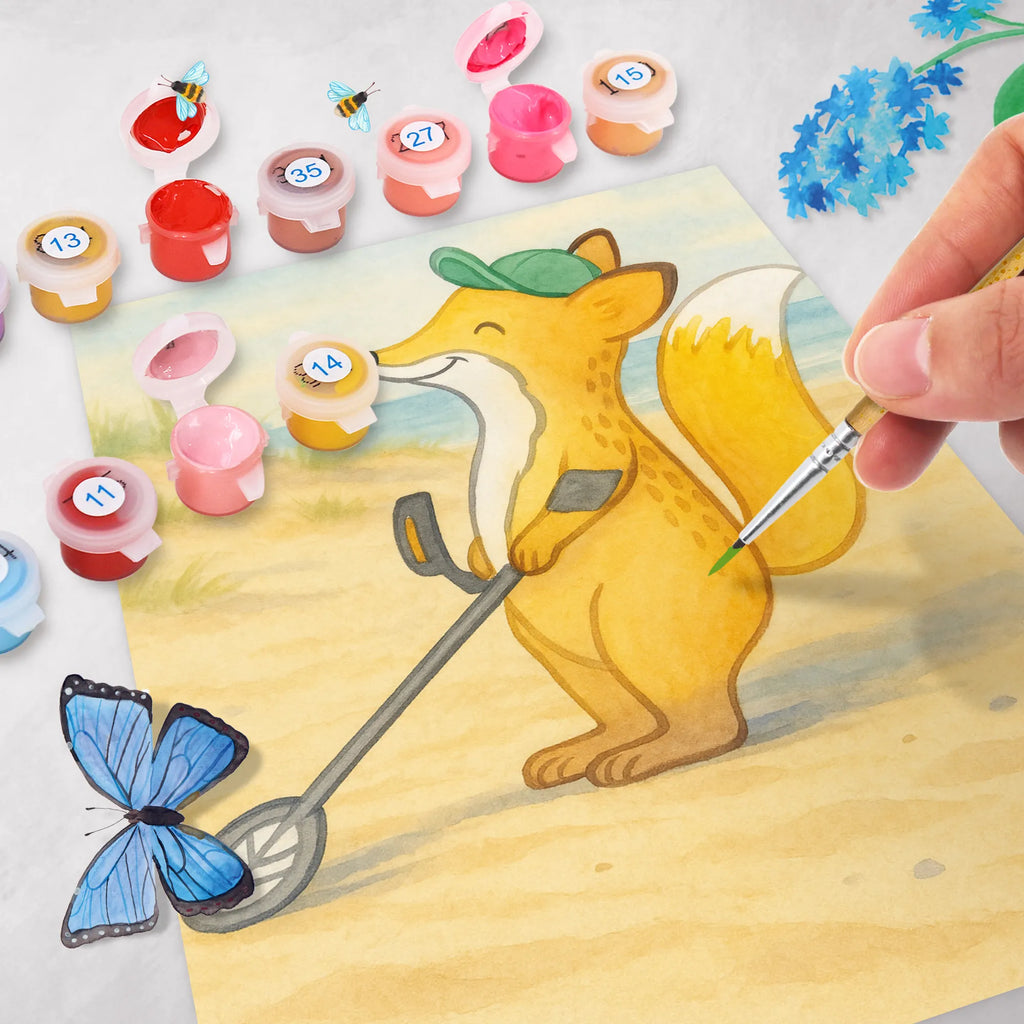 Malowanie według numerów lis detektor metalu Design Prezent, Dyscyplina sportowa, Darować, Dziękuję, Dzięki, Wyróżnienie, Wygrana, Sportowiec