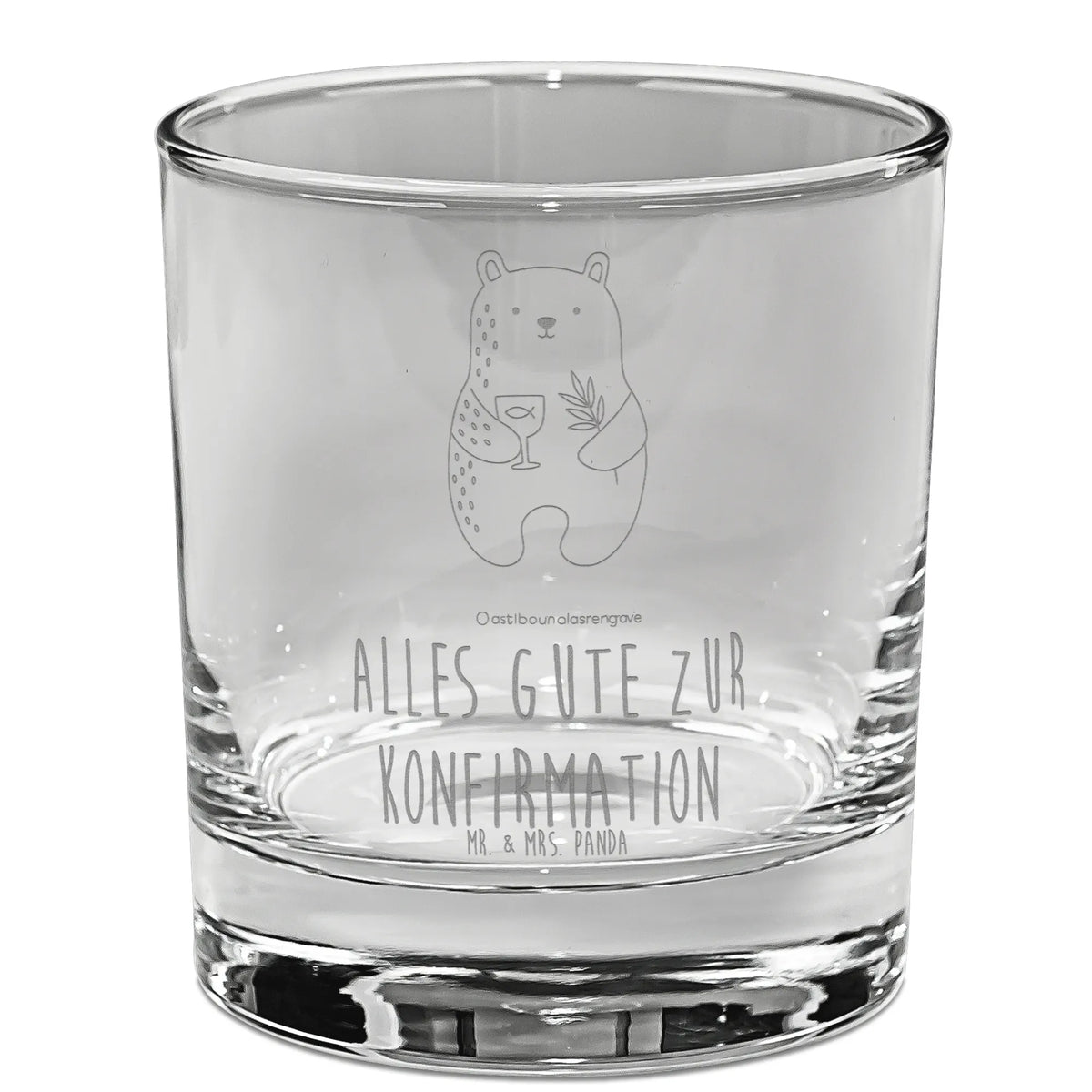 Szklanka do whisky niedźwiedź Bierzmowanie Niedźwiedź, Miś, Pluszowy miś