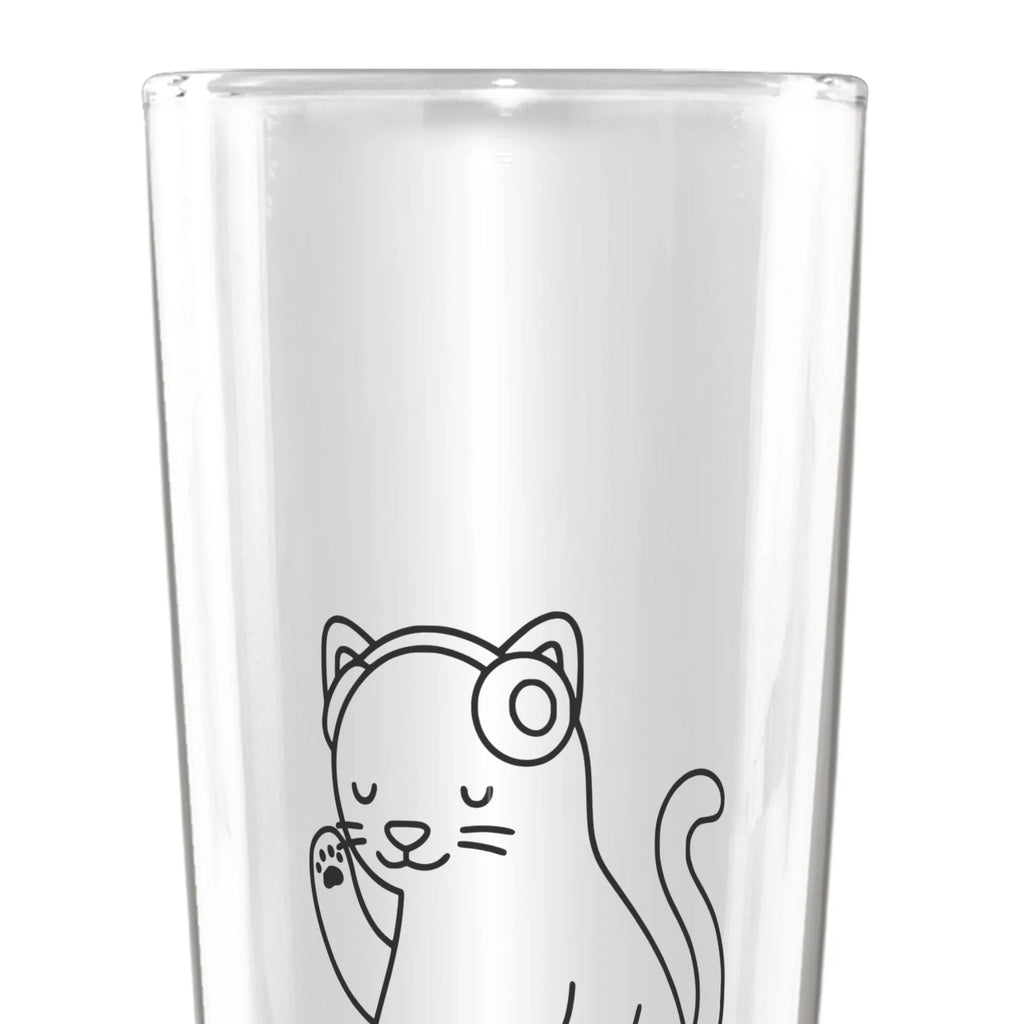 Spersonalizowany kufel do piwa kot DJ Instrumenty, prezenty dla muzyków, miłośników muzyki