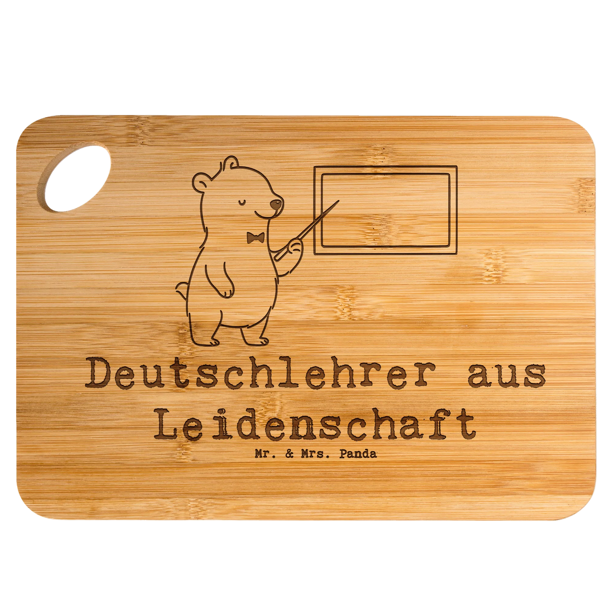 Bamboo chopping board German teacher Passion gift, sayings, gift idea, best, farewell gift, passing exam, anniversary, retirement, promotion, job start, profession
