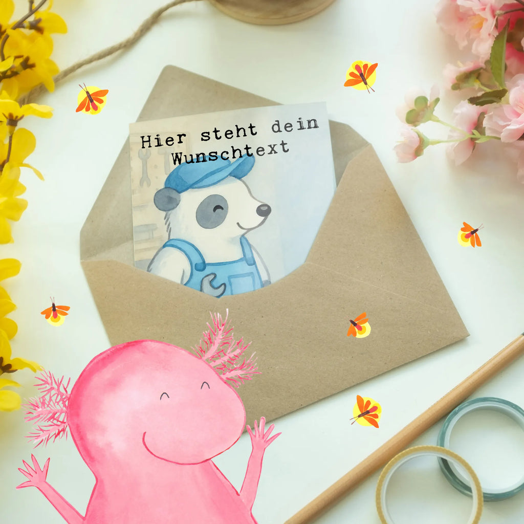 Spersonalizowana kartka z życzeniami Mechatronik pojazdów pasja Design Prezent, Dziękuję, Zawód, Wykształcenie, Jubileusz, Pożegnanie, Emerytura, Kolega, Koleżanka, Dawać, Pracownik, Współpracownik, Dziękuję bardzo