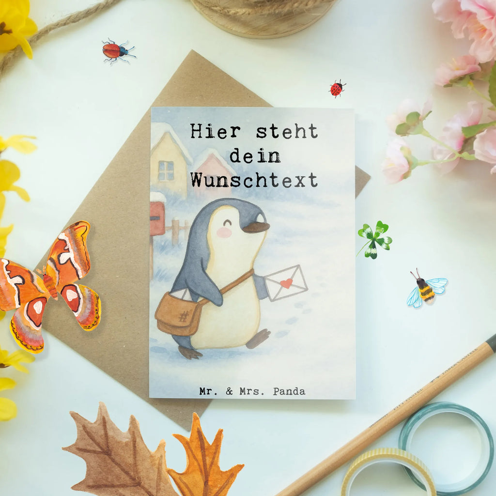 Personalised greetings card Postman passion Design gift, sayings, gift idea, best, farewell gift, passing exam, anniversary, retirement, promotion, job start, profession