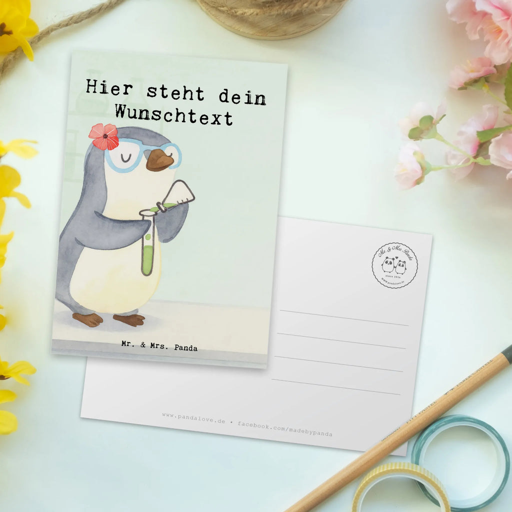 Personalisierte Postkarte Chemielaborantin Leidenschaft Design Geschenkkarte mit Wunschtext, Ansichtskarte mit Wunschtext, Postkarte mit Wunschtext, Geschenkkarte, Ansichtskarte mit Namen, Postkarte personalisierbar, Geschenkkarte mit Namen, Grußkarte mit Namen, Postkarte bedrucken, Karte mit Namen, Einladung mit Namen, Grußkarte mit Wunschtext, Einladung mit Wunschtext, Wanddeko, Geburtstagsgrüße, Postkarte mit Namen, Karte mit Wunschtext, Geschenk, Schenken, Jubiläum, Danke, Dankeschön, Beruf, Ausbildung, Abschied, Rente, Kollege, Kollegin, Arbeitskollege, Mitarbeiter, Firma, Chemielaborantin, Naturwissenschaftlerin, Wissenschaftlerin, Labor, Studium, Chemikerin, Forschung