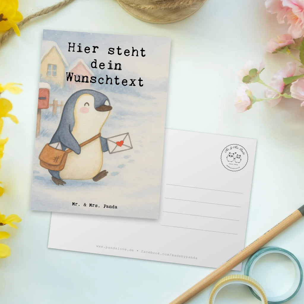 Personalised postcard Postman passion Design gift, sayings, gift idea, best, farewell gift, passing exam, anniversary, retirement, promotion, job start, profession