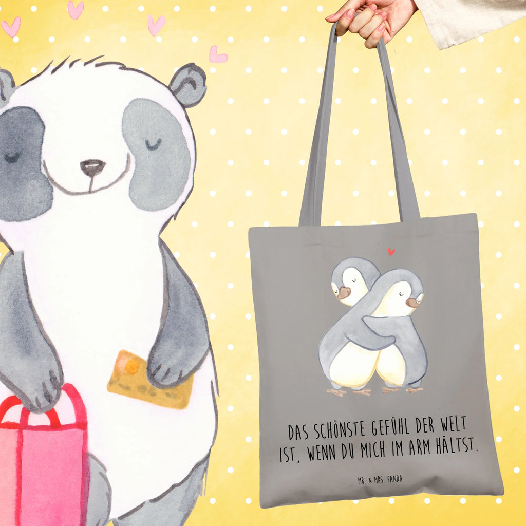 Tragetasche Pinguine Kuscheln Stofftasche, Laptoptasche, Einkaufstasche, Shopper, Umhängetasche, Stoffbeutel, Jutebeutel, Beutel, Strandtasche, Einkaufstüte, Tragetasche, Jutetasche, Badetasche, Tasche, Schultertasche, Beuteltasche, Liebe, Partner, Freund, Freundin, Ehemann, Ehefrau, Heiraten, Verlobung, Heiratsantrag, Liebesgeschenk, Jahrestag, Hocheitstag, Geschenk für Freundin, Geschenk für Frauen, für Ehemann, Liebesbeweis, Mitbringsel, für Männer, Hochzeitstag, Geschenk für Partner, Valentinstag