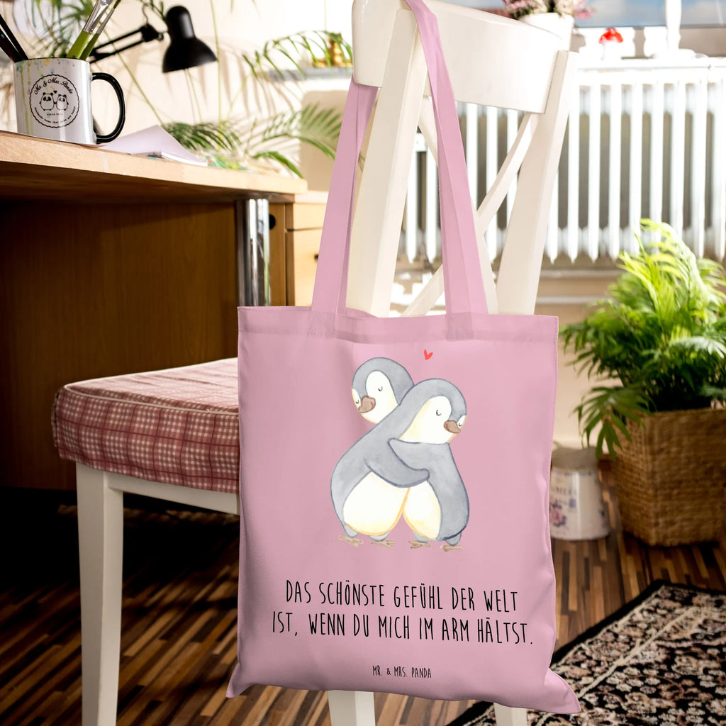 Tragetasche Pinguine Kuscheln Stofftasche, Laptoptasche, Einkaufstasche, Shopper, Umhängetasche, Stoffbeutel, Jutebeutel, Beutel, Strandtasche, Einkaufstüte, Tragetasche, Jutetasche, Badetasche, Tasche, Schultertasche, Beuteltasche, Liebe, Partner, Freund, Freundin, Ehemann, Ehefrau, Heiraten, Verlobung, Heiratsantrag, Liebesgeschenk, Jahrestag, Hocheitstag, Geschenk für Freundin, Geschenk für Frauen, für Ehemann, Liebesbeweis, Mitbringsel, für Männer, Hochzeitstag, Geschenk für Partner, Valentinstag