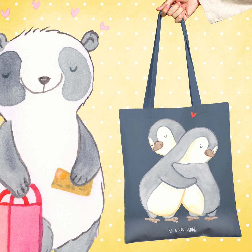 Tragetasche Pinguine Kuscheln Stofftasche, Laptoptasche, Einkaufstasche, Shopper, Umhängetasche, Stoffbeutel, Jutebeutel, Beutel, Strandtasche, Einkaufstüte, Tragetasche, Jutetasche, Badetasche, Tasche, Schultertasche, Beuteltasche, Liebe, Partner, Freund, Freundin, Ehemann, Ehefrau, Heiraten, Verlobung, Heiratsantrag, Liebesgeschenk, Jahrestag, Hocheitstag, Geschenk für Freundin, Geschenk für Frauen, für Ehemann, Liebesbeweis, Mitbringsel, für Männer, Hochzeitstag, Geschenk für Partner, Valentinstag