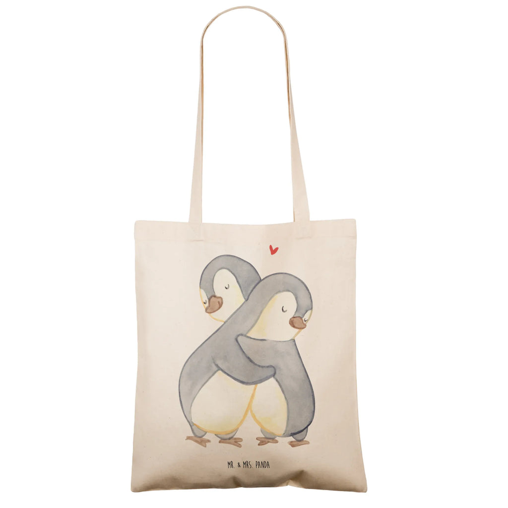 Tragetasche Pinguine Kuscheln Stofftasche, Laptoptasche, Einkaufstasche, Shopper, Umhängetasche, Stoffbeutel, Jutebeutel, Beutel, Strandtasche, Einkaufstüte, Tragetasche, Jutetasche, Badetasche, Tasche, Schultertasche, Beuteltasche, Liebe, Partner, Freund, Freundin, Ehemann, Ehefrau, Heiraten, Verlobung, Heiratsantrag, Liebesgeschenk, Jahrestag, Hocheitstag, Geschenk für Freundin, Geschenk für Frauen, für Ehemann, Liebesbeweis, Mitbringsel, für Männer, Hochzeitstag, Geschenk für Partner, Valentinstag
