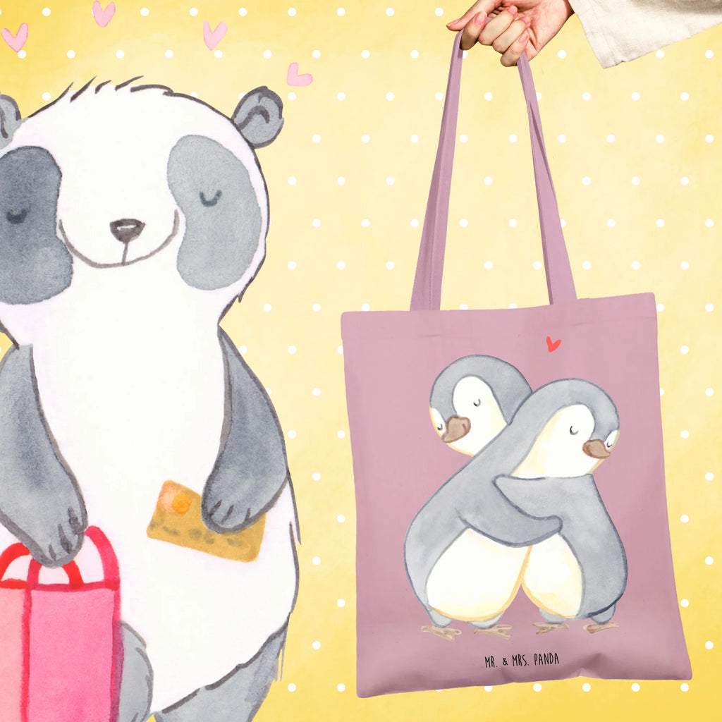 Tragetasche Pinguine Kuscheln Stofftasche, Laptoptasche, Einkaufstasche, Shopper, Umhängetasche, Stoffbeutel, Jutebeutel, Beutel, Strandtasche, Einkaufstüte, Tragetasche, Jutetasche, Badetasche, Tasche, Schultertasche, Beuteltasche, Liebe, Partner, Freund, Freundin, Ehemann, Ehefrau, Heiraten, Verlobung, Heiratsantrag, Liebesgeschenk, Jahrestag, Hocheitstag, Geschenk für Freundin, Geschenk für Frauen, für Ehemann, Liebesbeweis, Mitbringsel, für Männer, Hochzeitstag, Geschenk für Partner, Valentinstag