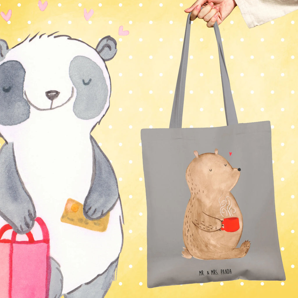 Tote bag bear morning coffee jute bag, cloth bag, pouch, shopper, Carrier bag, shopping bag, shoulder bag, bag, cotton bag, Love, Loving, Two, Together, Marriage, Engagement, Proposal of marriage, Love gift, gift for her, gift for him, anniversary gift, Valentine&#39;s Day Gift for Women Love Gift Anniversary Wedding Anniversary Party Favor Gift for Girlfriend Gift for Partner Boyfriend Gift Token of Love for Men for Husband