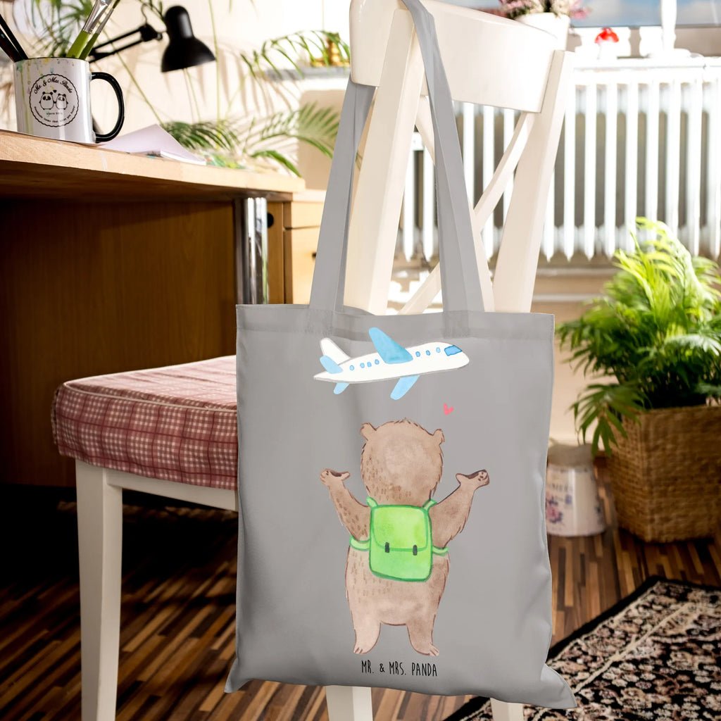 Tote bag bear Airplane Beutel, Beuteltasche, Jutebeutel, Schultertasche, Tragetasche, Stoffbeutel, Shopper, Tasche, Strandtasche, Umhängetasche, Einkaufstüte, Jutetasche, Stofftasche, Laptoptasche, Badetasche, Einkaufstasche, Liebe, Partner, Freund, Freundin, Ehemann, Ehefrau, Heiraten, Verlobung, Heiratsantrag, Liebesgeschenk, Jahrestag, Hocheitstag, Valentinstag, für Männer, Liebesbeweis, Mitbringsel, Hochzeitstag, Geschenk für Freundin, für Ehemann, Geschenk für Partner, Geschenk für Frauen