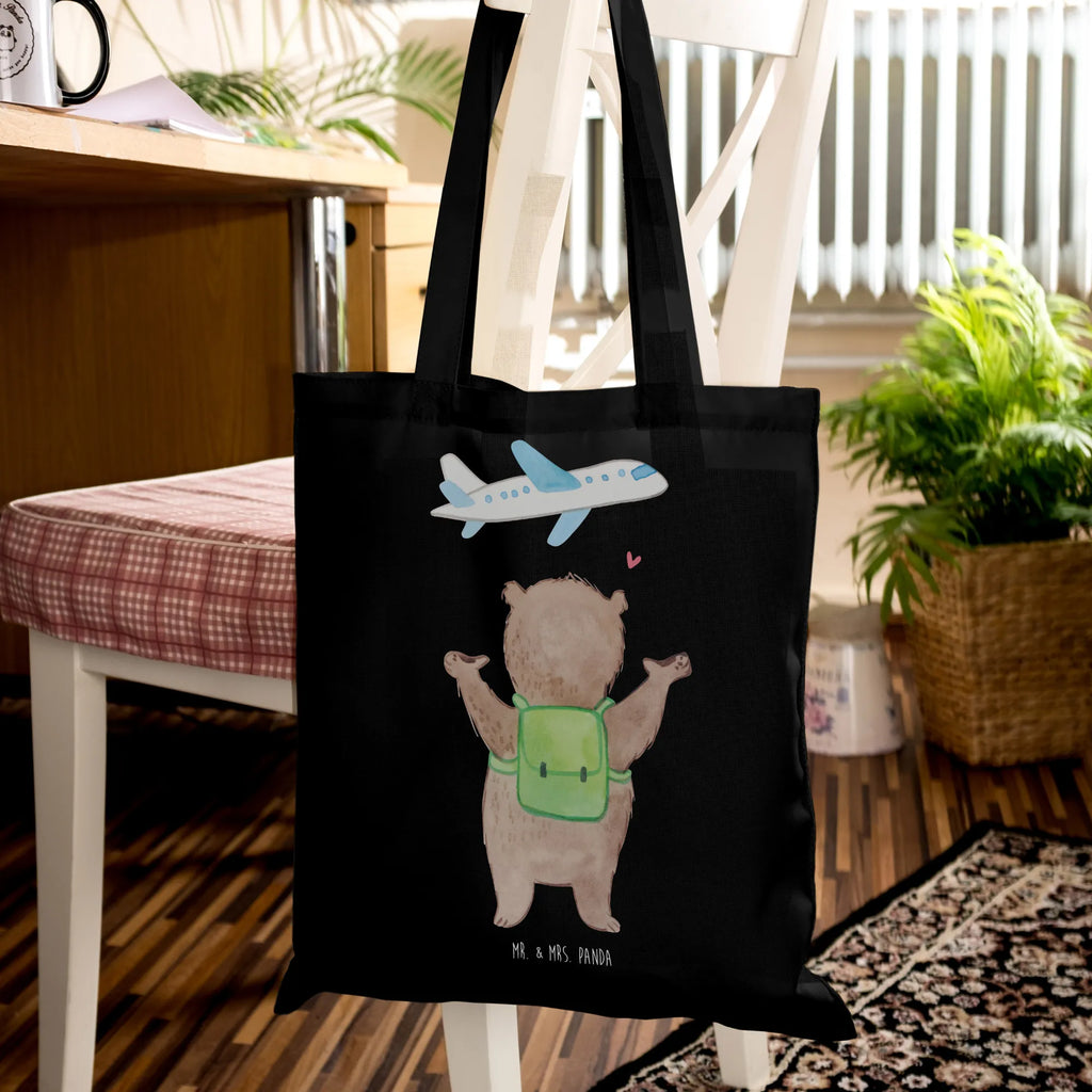 Tote bag bear Airplane Beutel, Beuteltasche, Jutebeutel, Schultertasche, Tragetasche, Stoffbeutel, Shopper, Tasche, Strandtasche, Umhängetasche, Einkaufstüte, Jutetasche, Stofftasche, Laptoptasche, Badetasche, Einkaufstasche, Liebe, Partner, Freund, Freundin, Ehemann, Ehefrau, Heiraten, Verlobung, Heiratsantrag, Liebesgeschenk, Jahrestag, Hocheitstag, Valentinstag, für Männer, Liebesbeweis, Mitbringsel, Hochzeitstag, Geschenk für Freundin, für Ehemann, Geschenk für Partner, Geschenk für Frauen
