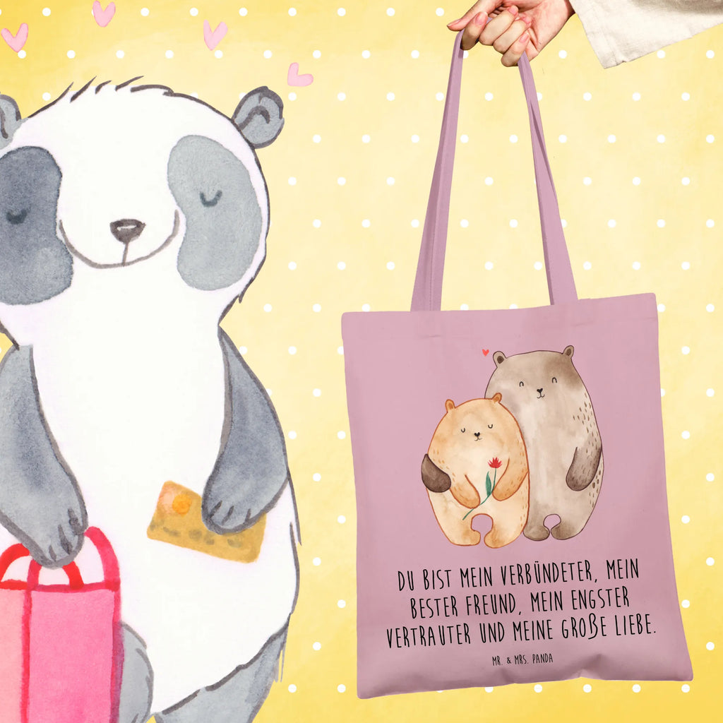 Tote bag Bears in love