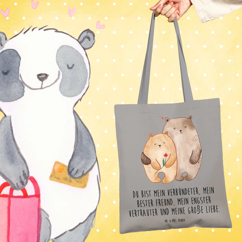 Tote bag Bears in love