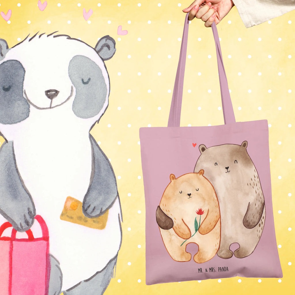 Tote bag Bears in love