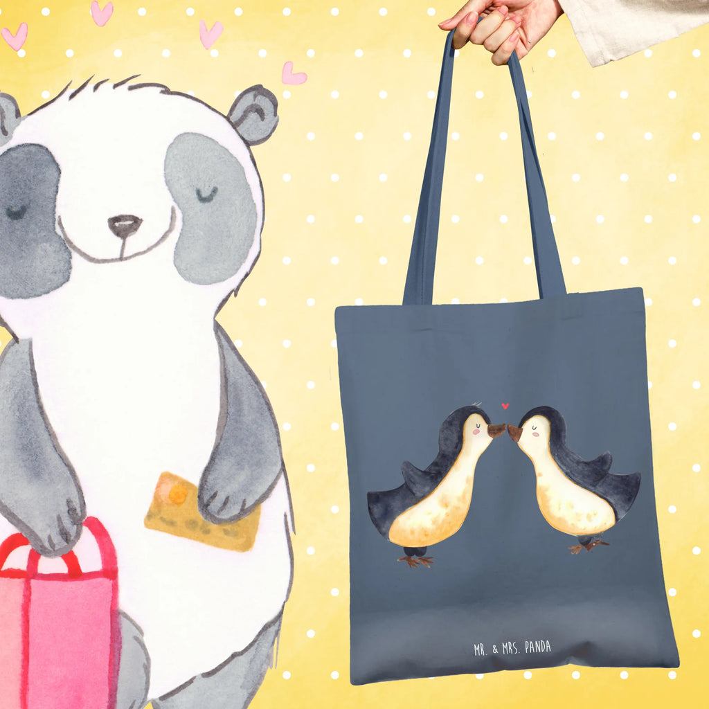 Tote bag Penguins in love pouch, Carrier bag, cotton bag, shopping bag, bag, shoulder bag, cloth bag, shopper, jute bag, Love, Loving, Two, Together, Marriage, Engagement, Proposal of marriage, Love gift, gift for her, gift for him, anniversary gift, penguin love, gift girlfriend, wedding anniversary, anniversary, gift friend, proof of love, love, pair of penguins, guest gift, couple. love couple, fiancée, Penguin, penguins, love saying, fiancé, pair, wedding, engagement, gift idea, gift anniversary