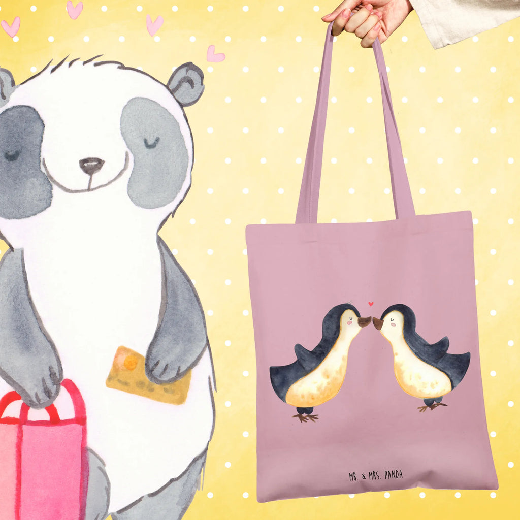 Tote bag Penguins in love pouch, Carrier bag, cotton bag, shopping bag, bag, shoulder bag, cloth bag, shopper, jute bag, Love, Loving, Two, Together, Marriage, Engagement, Proposal of marriage, Love gift, gift for her, gift for him, anniversary gift, penguin love, gift girlfriend, wedding anniversary, anniversary, gift friend, proof of love, love, pair of penguins, guest gift, couple. love couple, fiancée, Penguin, penguins, love saying, fiancé, pair, wedding, engagement, gift idea, gift anniversary