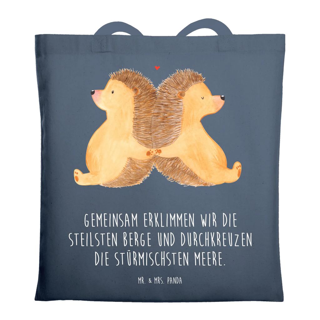 Tote bag Hedgehogs holding hands