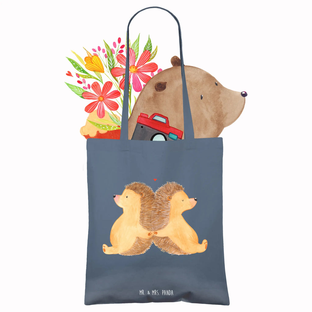 Tote bag Hedgehogs holding hands