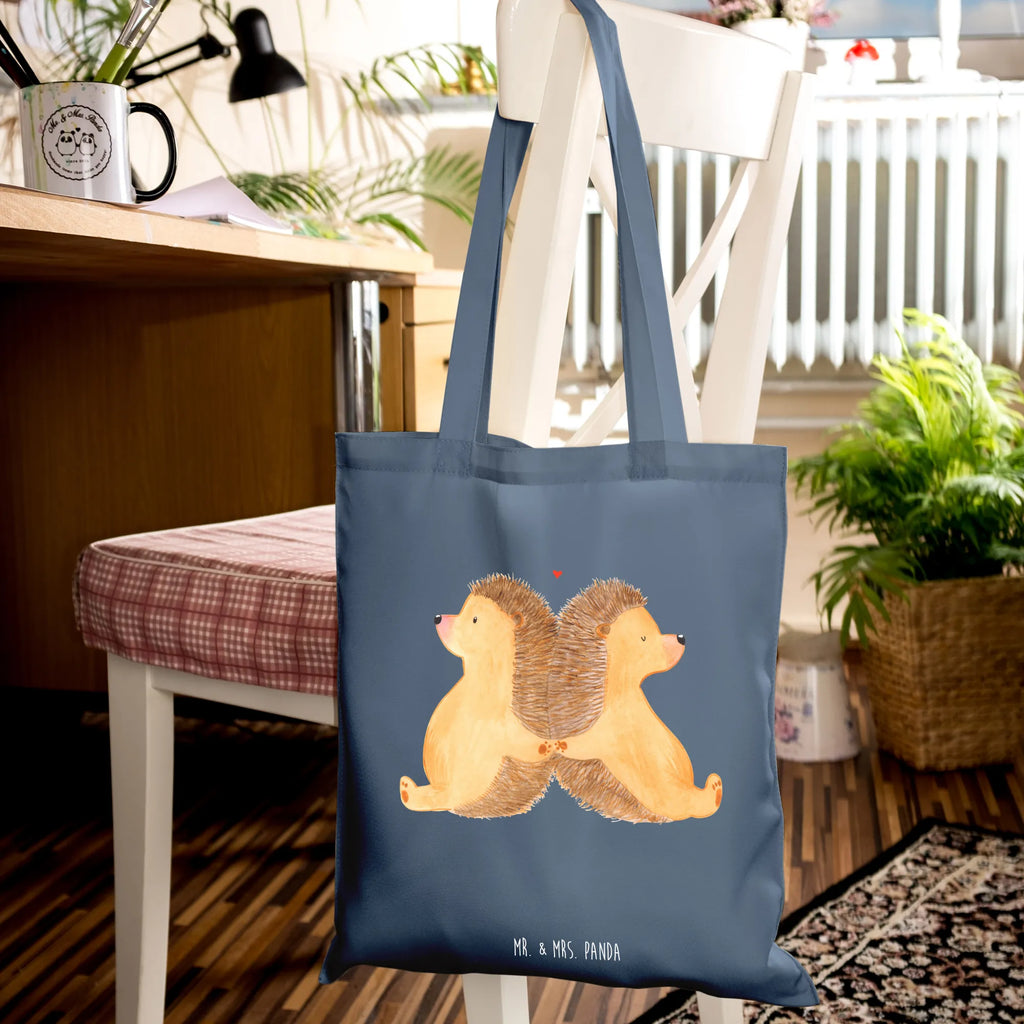 Tote bag Hedgehogs holding hands