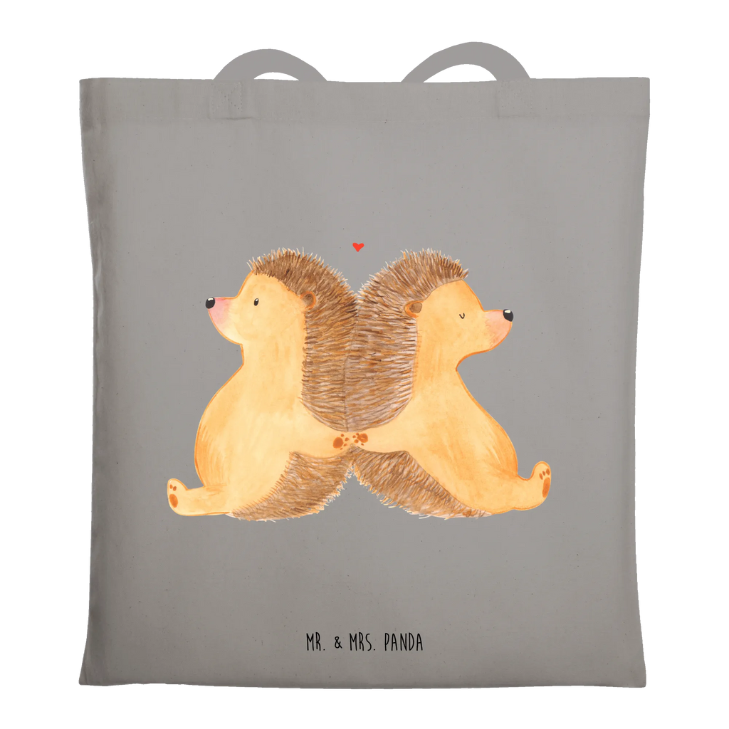 Tote bag Hedgehogs holding hands