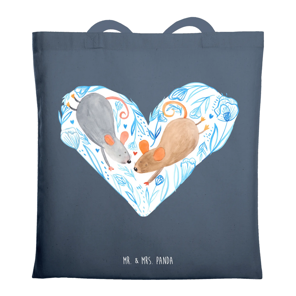 Tote bag Mice heart Strandtasche, Laptoptasche, Badetasche, Stofftasche, Jutetasche, Einkaufstasche, Shopper, Beutel, Tasche, Schultertasche, Einkaufstüte, Beuteltasche, Umhängetasche, Jutebeutel, Tragetasche, Stoffbeutel, Liebe, Partner, Freund, Freundin, Ehemann, Ehefrau, Heiraten, Verlobung, Heiratsantrag, Liebesgeschenk, Jahrestag, Hocheitstag, Hochzeit, Mäuse, Maus, Love, Geschenk für zwei, Lieblingsmensch, Liebesbotschaft, Gemeinsamkeit, Liebesbeweis