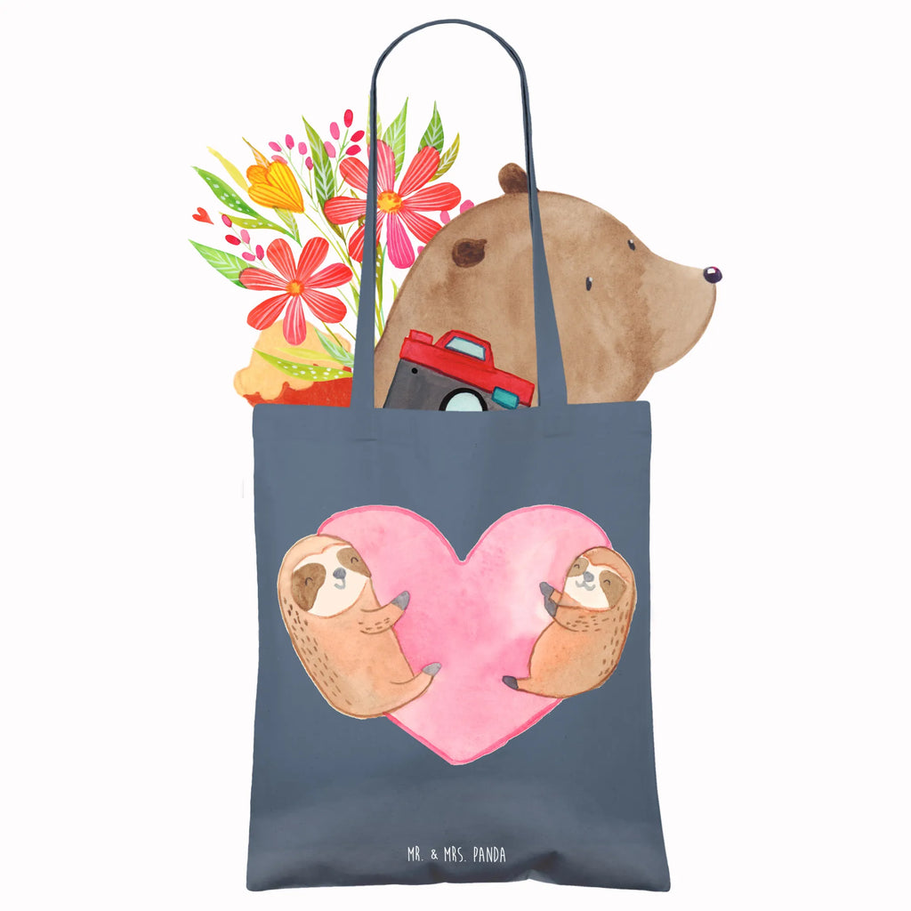 Tragetasche Faultiere Herz Stoffbeutel, Beutel, Schultertasche, Beuteltasche, Umhängetasche, Jutebeutel, Badetasche, Laptoptasche, Strandtasche, Einkaufstüte, Jutetasche, Stofftasche, Shopper, Tragetasche, Einkaufstasche, Tasche, Liebe, Partner, Freund, Freundin, Ehemann, Ehefrau, Heiraten, Verlobung, Heiratsantrag, Liebesgeschenk, Jahrestag, Hocheitstag, Valentinstag, Mitbringsel, für Ehemann, für Männer, Liebesbeweis, Geschenk für Freundin, Hochzeitstag, Geschenk für Partner, Geschenk für Frauen