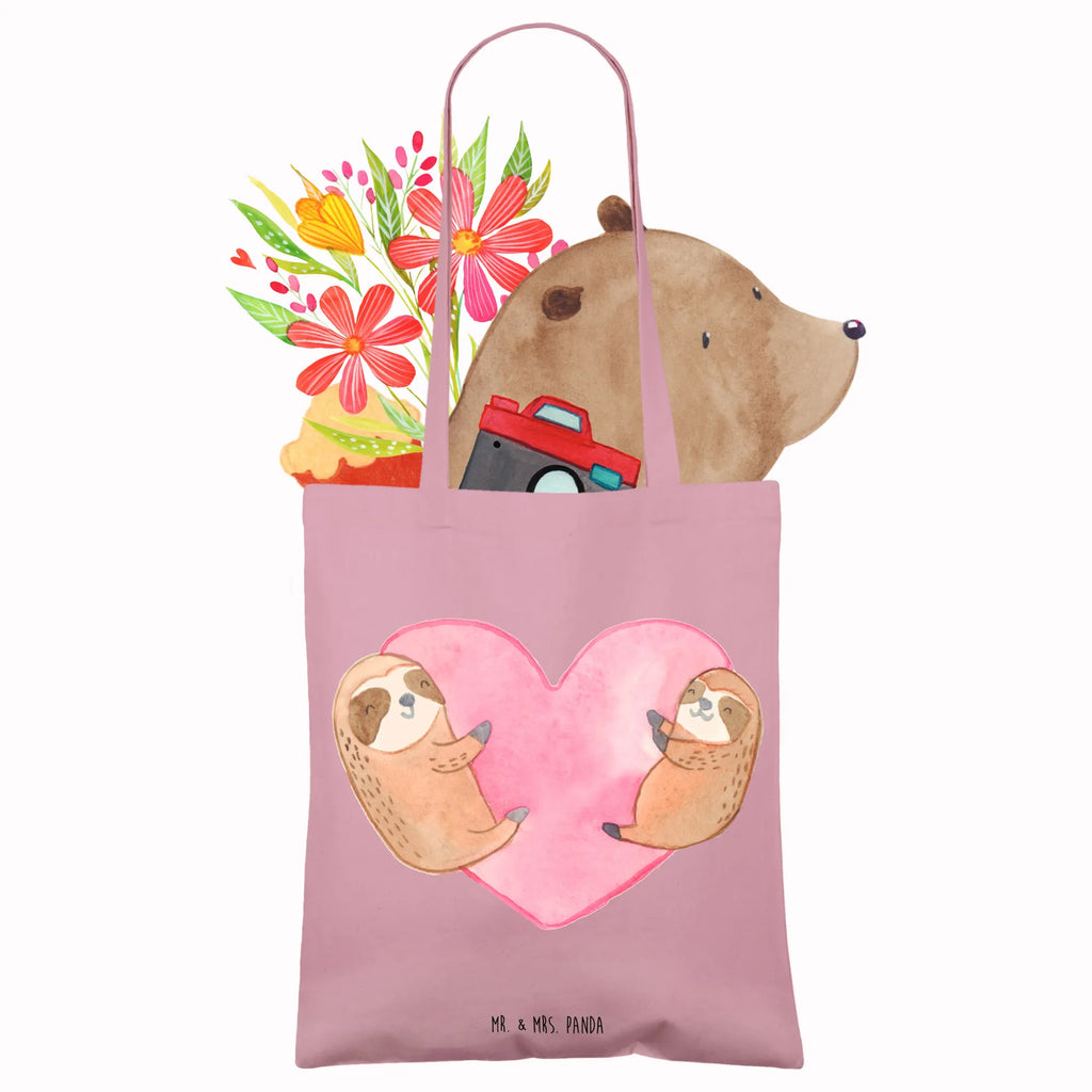 Tragetasche Faultiere Herz Stoffbeutel, Beutel, Schultertasche, Beuteltasche, Umhängetasche, Jutebeutel, Badetasche, Laptoptasche, Strandtasche, Einkaufstüte, Jutetasche, Stofftasche, Shopper, Tragetasche, Einkaufstasche, Tasche, Liebe, Partner, Freund, Freundin, Ehemann, Ehefrau, Heiraten, Verlobung, Heiratsantrag, Liebesgeschenk, Jahrestag, Hocheitstag, Valentinstag, Mitbringsel, für Ehemann, für Männer, Liebesbeweis, Geschenk für Freundin, Hochzeitstag, Geschenk für Partner, Geschenk für Frauen