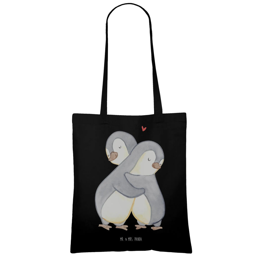 Tote bag penguins Cuddle Strandtasche, Einkaufstüte, Beutel, Beuteltasche, Shopper, Umhängetasche, Laptoptasche, Einkaufstasche, Stofftasche, Jutetasche, Jutebeutel, Tasche, Tragetasche, Schultertasche, Stoffbeutel, Badetasche, Liebe, Partner, Freund, Freundin, Ehemann, Ehefrau, Heiraten, Verlobung, Heiratsantrag, Liebesgeschenk, Jahrestag, Hocheitstag, Valentinstag, Hochzeitstag, Geschenk für Frauen, Geschenk für Freundin, Mitbringsel, für Männer, für Ehemann, Geschenk für Partner, Liebesbeweis