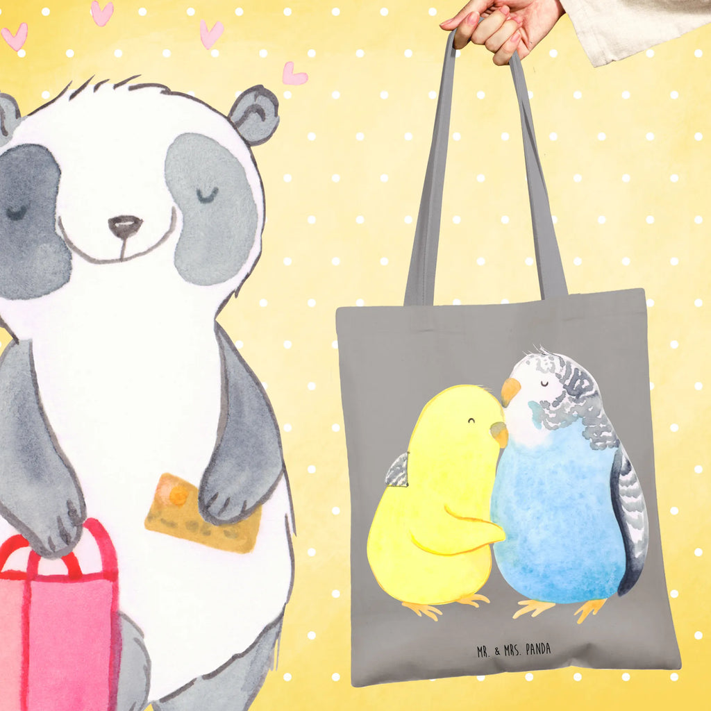 Tote bag Parakeets in love