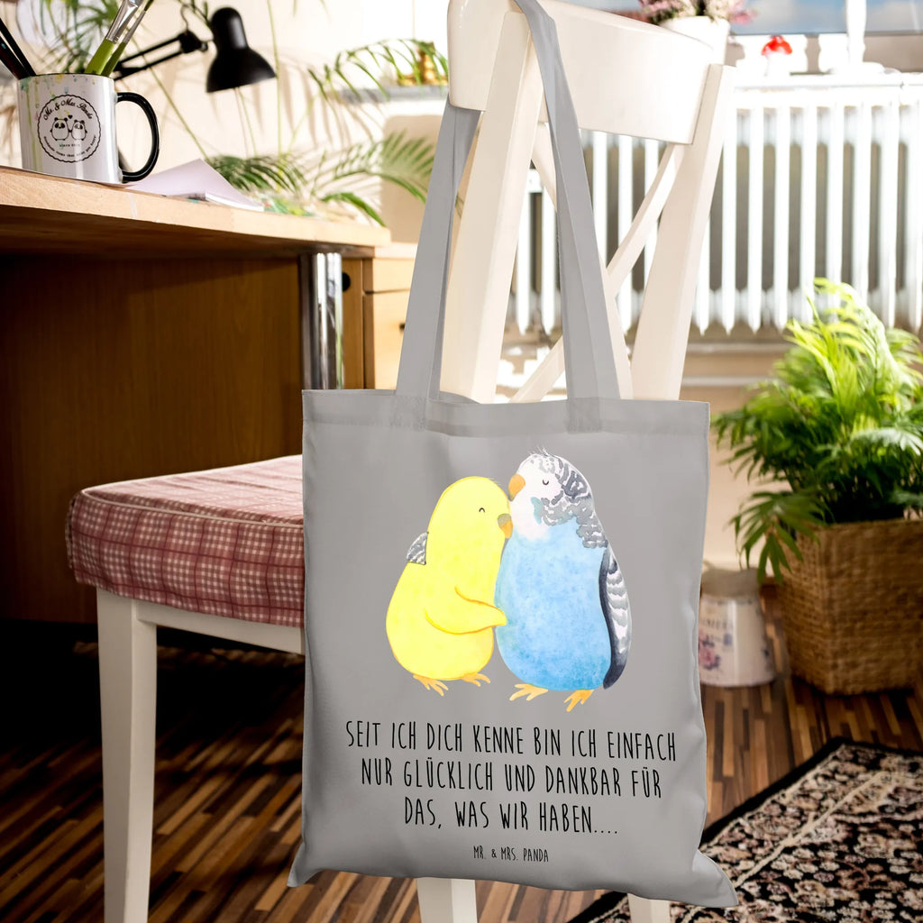 Tote bag Parakeets in love